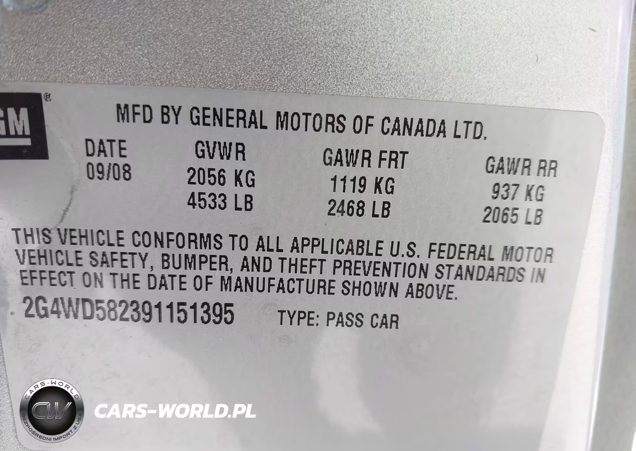 2009 Buick Lacrosse Cxl VIN:2G4WD582391151395 - 9