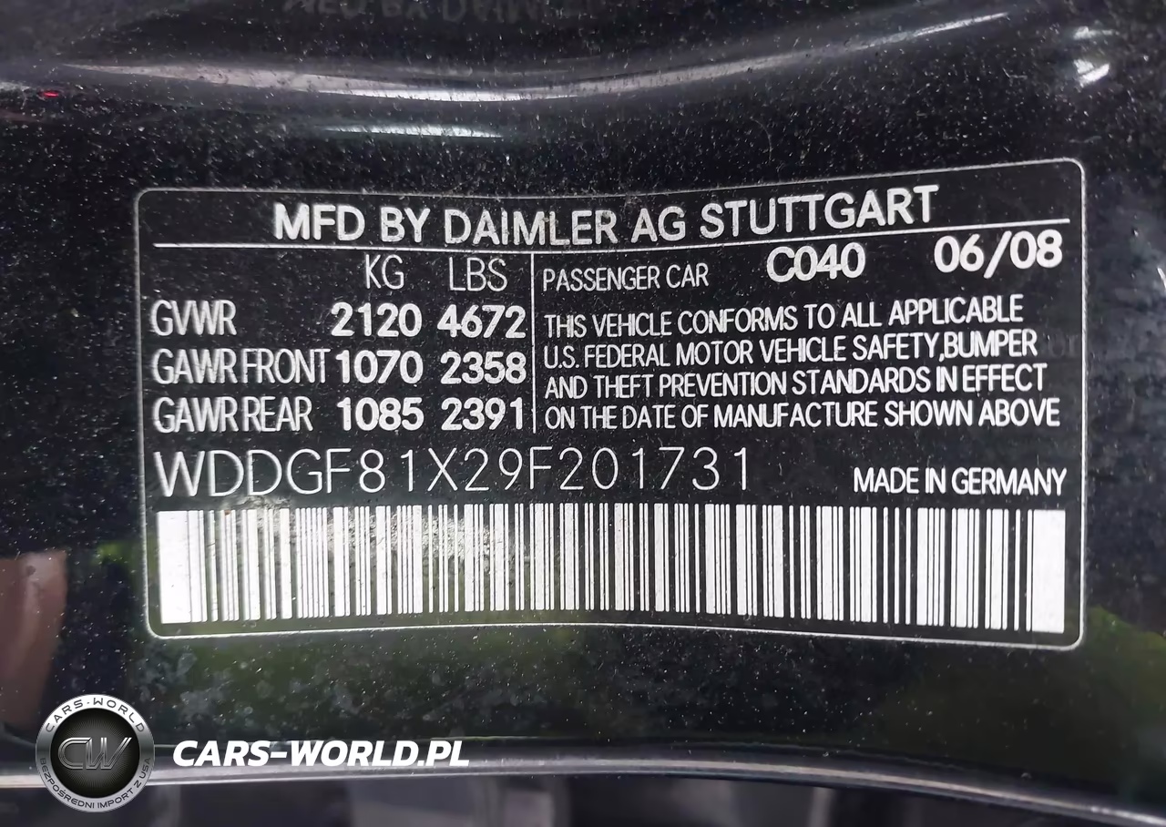 2009 Mercedes-Benz C 300 Sport 4Matic VIN:WDDGF81X29F201731 - 9