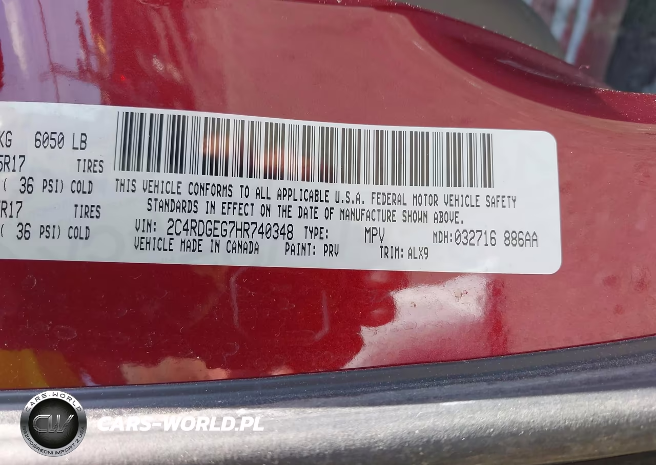 2017 Dodge Grand Caravan Gt VIN:2C4RDGEG7HR740348 - 9