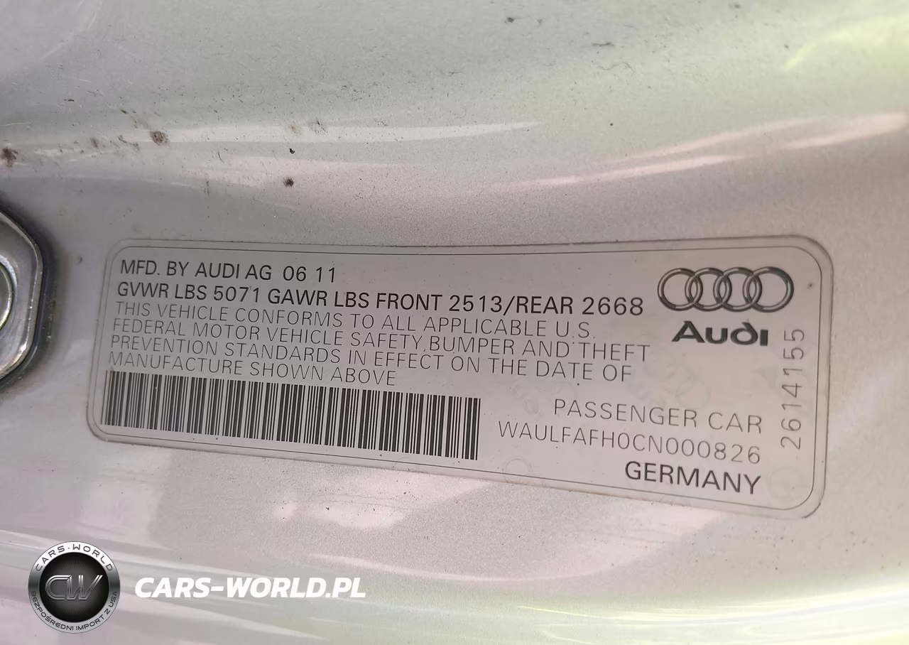 2012 Audi A5 2.0T Premium VIN:WAULFAFH0CN000826 - 9