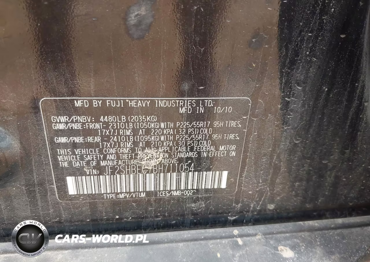 2011 Subaru Forester 2.5X Limited VIN:JF2SHBEC7BH711054 - 9