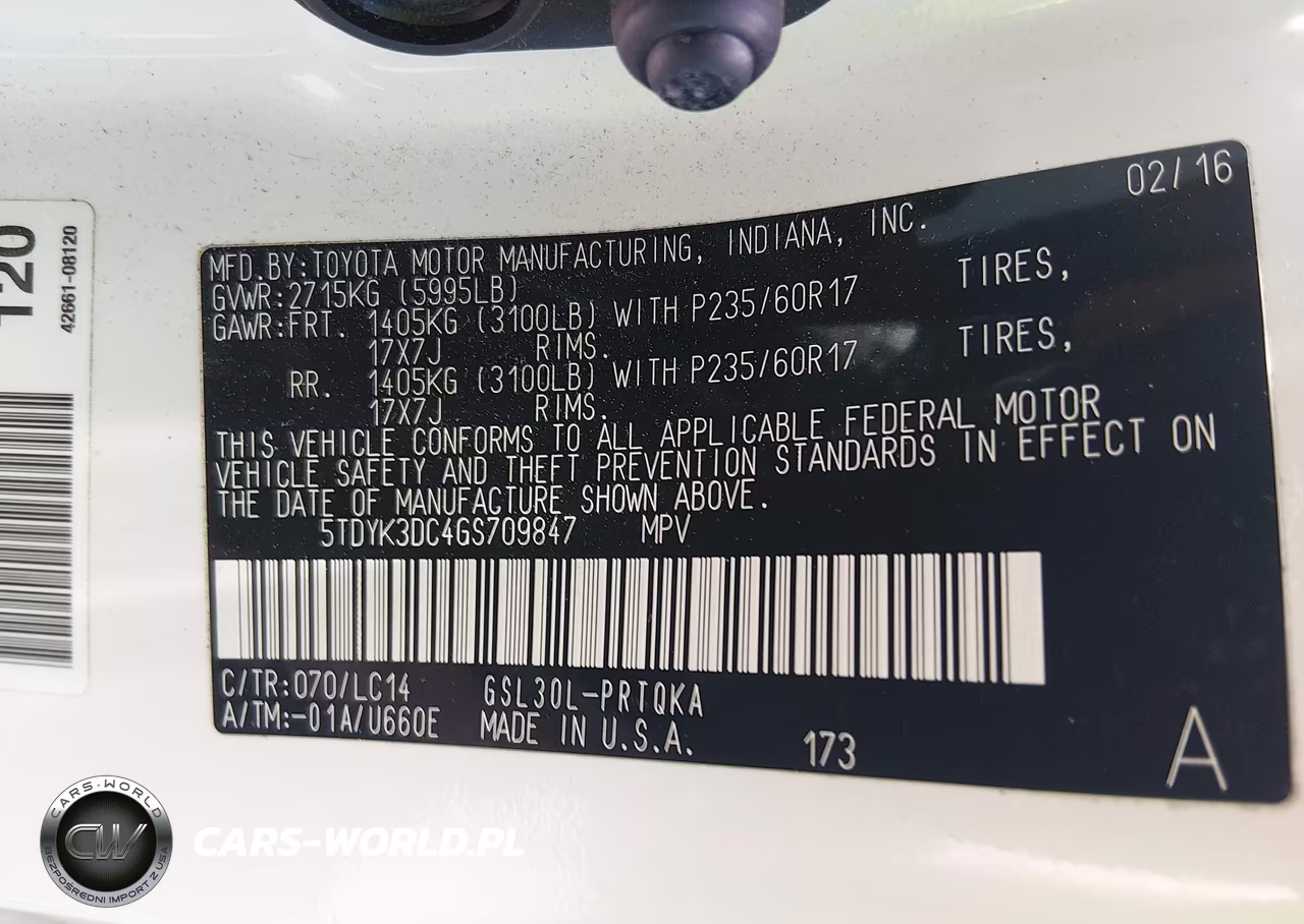 2016 Toyota Sienna Xle 8 Passenger VIN:5TDYK3DC4GS709847 - 9