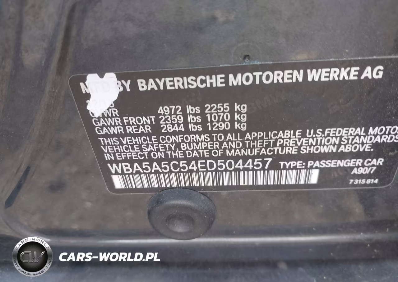 2014 BMW 528I VIN:WBA5A5C54ED504457 - 9