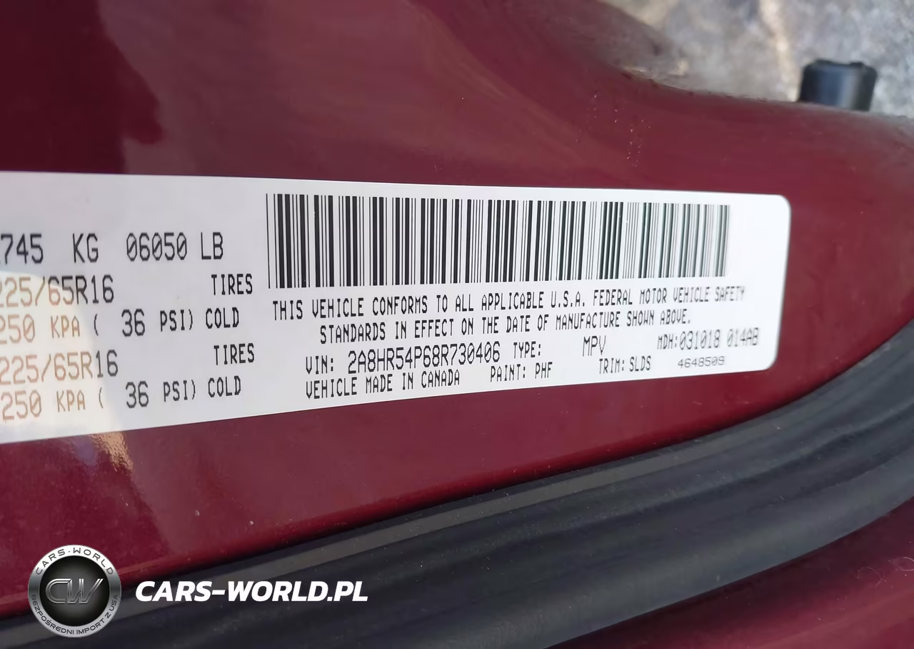2008 Chrysler Town & Country Touring VIN:2A8HR54P68R730406 - 9