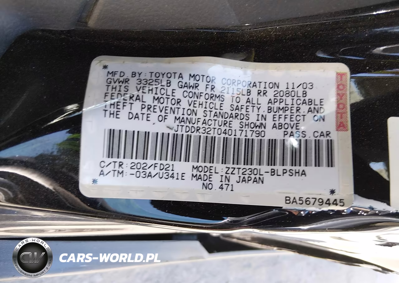 2004 Toyota Celica Gt VIN:JTDDR32T040171790 - 9