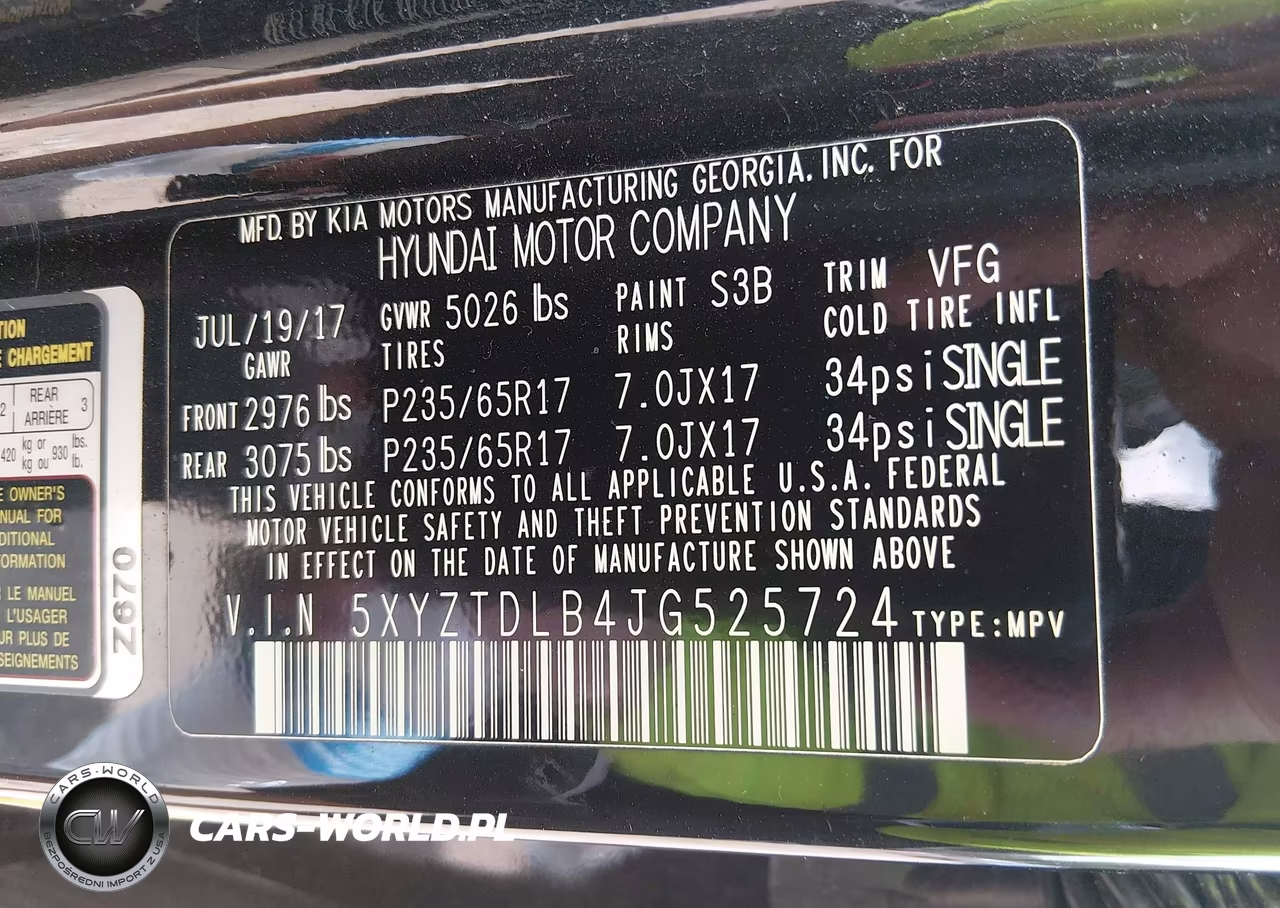 2018 Hyundai Santa Fe Sport 2.4L VIN:5XYZTDLB4JG525724 - 9