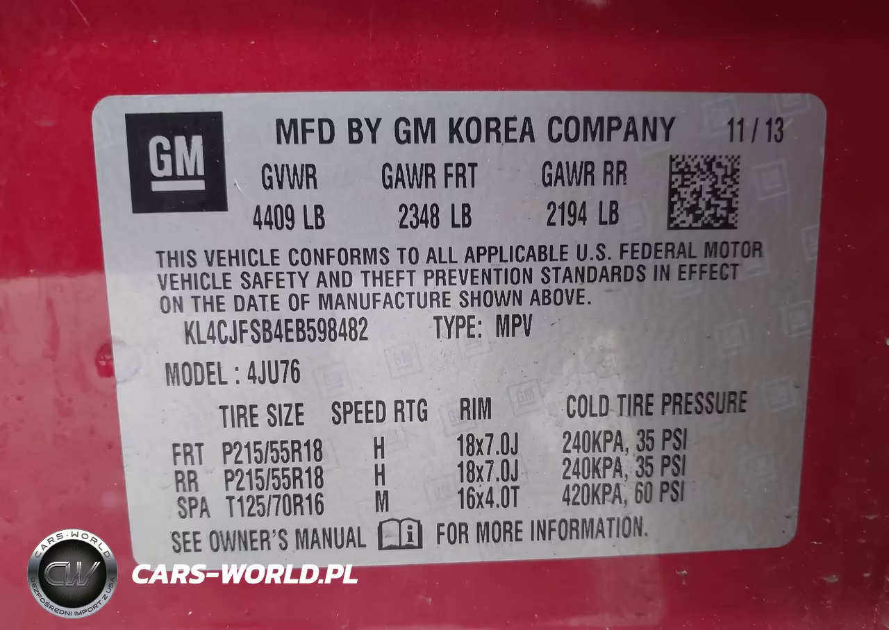 2014 Buick Encore Convenience VIN:KL4CJFSB4EB598482 - 9