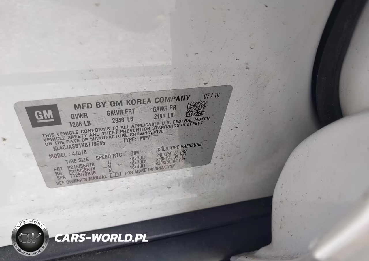 2019 Buick Encore Fwd Preferred VIN:KL4CJASB1KB719645 - 9