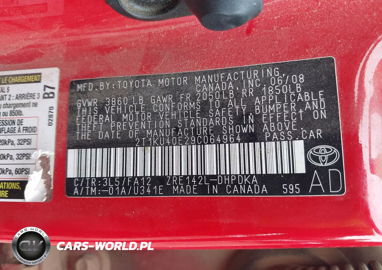 2009 Toyota Matrix VIN:2T1KU40E29C064964 - 9