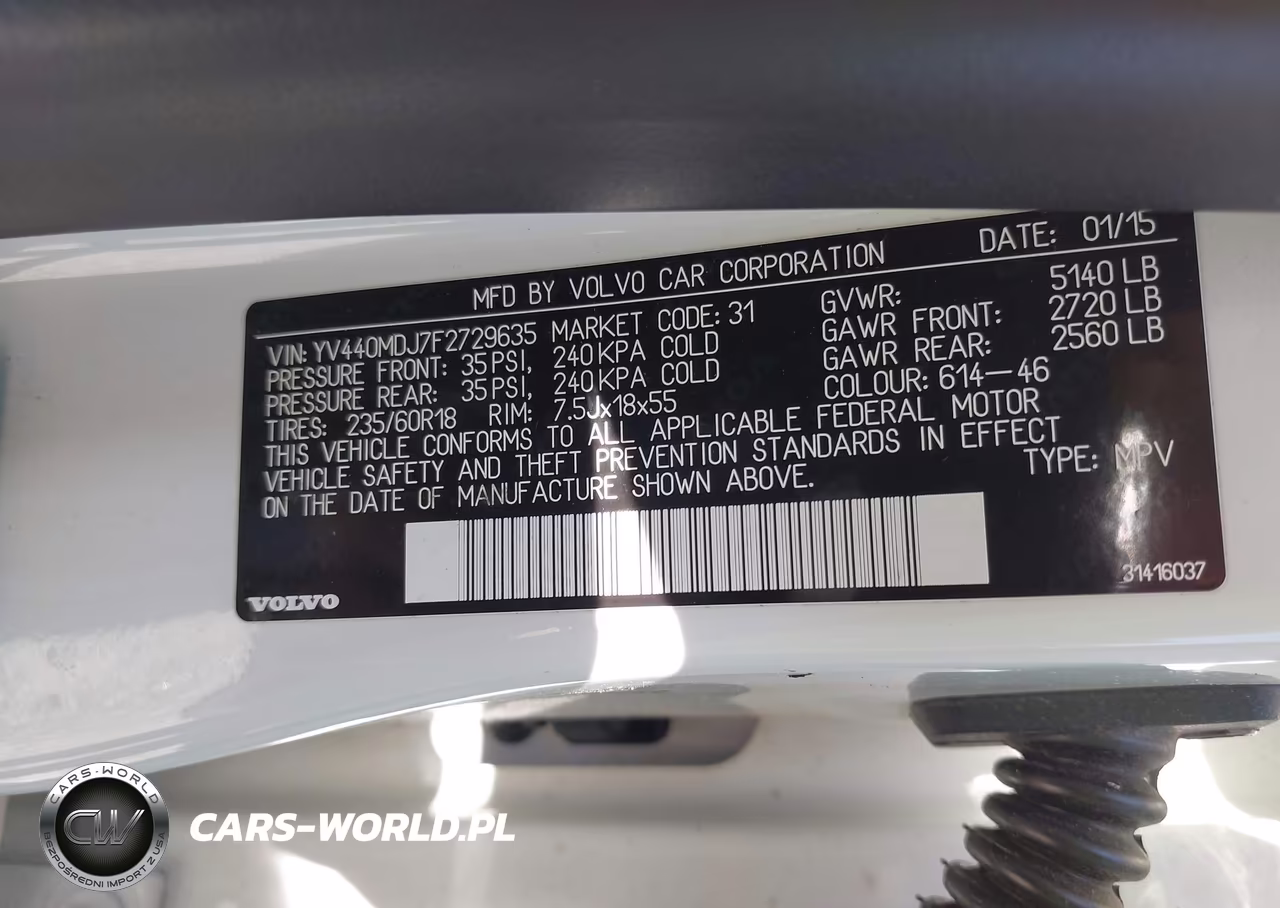 2015 Volvo Xc60 T5 VIN:YV440MDJ7F2729635 - 9