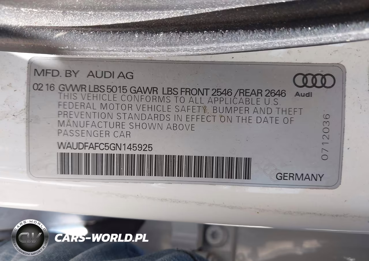 2016 Audi A6 2.0T Premium Plus VIN:WAUDFAFC5GN145925 - 9