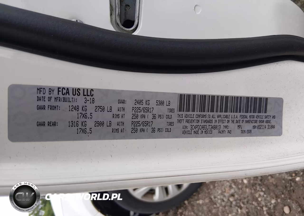 2018 Dodge Journey Se VIN:3C4PDCAB3JT348013 - 9