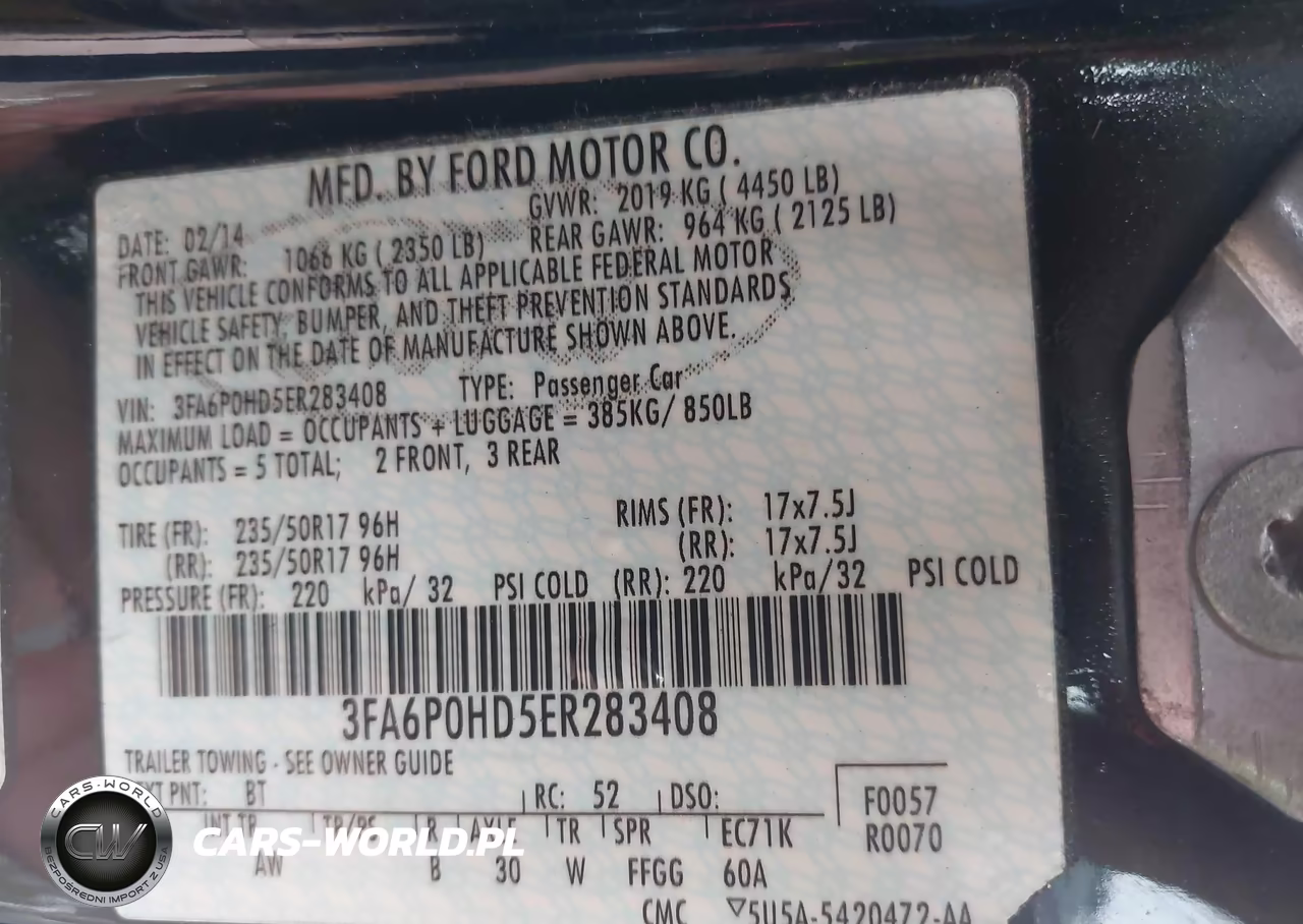 2014 Ford Fusion Se VIN:3FA6P0HD5ER283408 - 9