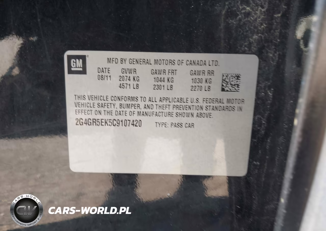 2012 Buick Regal VIN:2G4GR5EK5C9107420 - 9