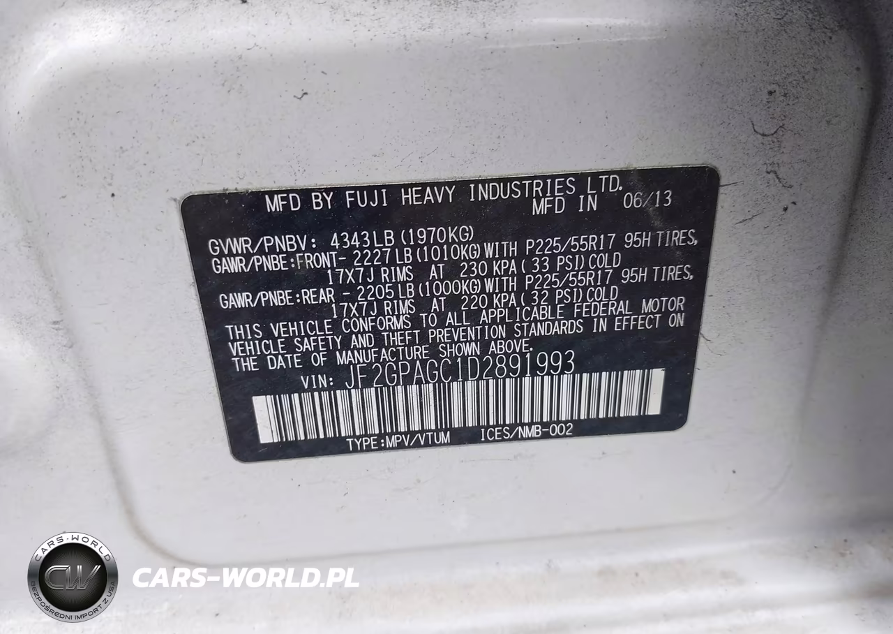 2013 Subaru Xv Crosstrek 2.0I Limited VIN:JF2GPAGC1D2891993 - 9