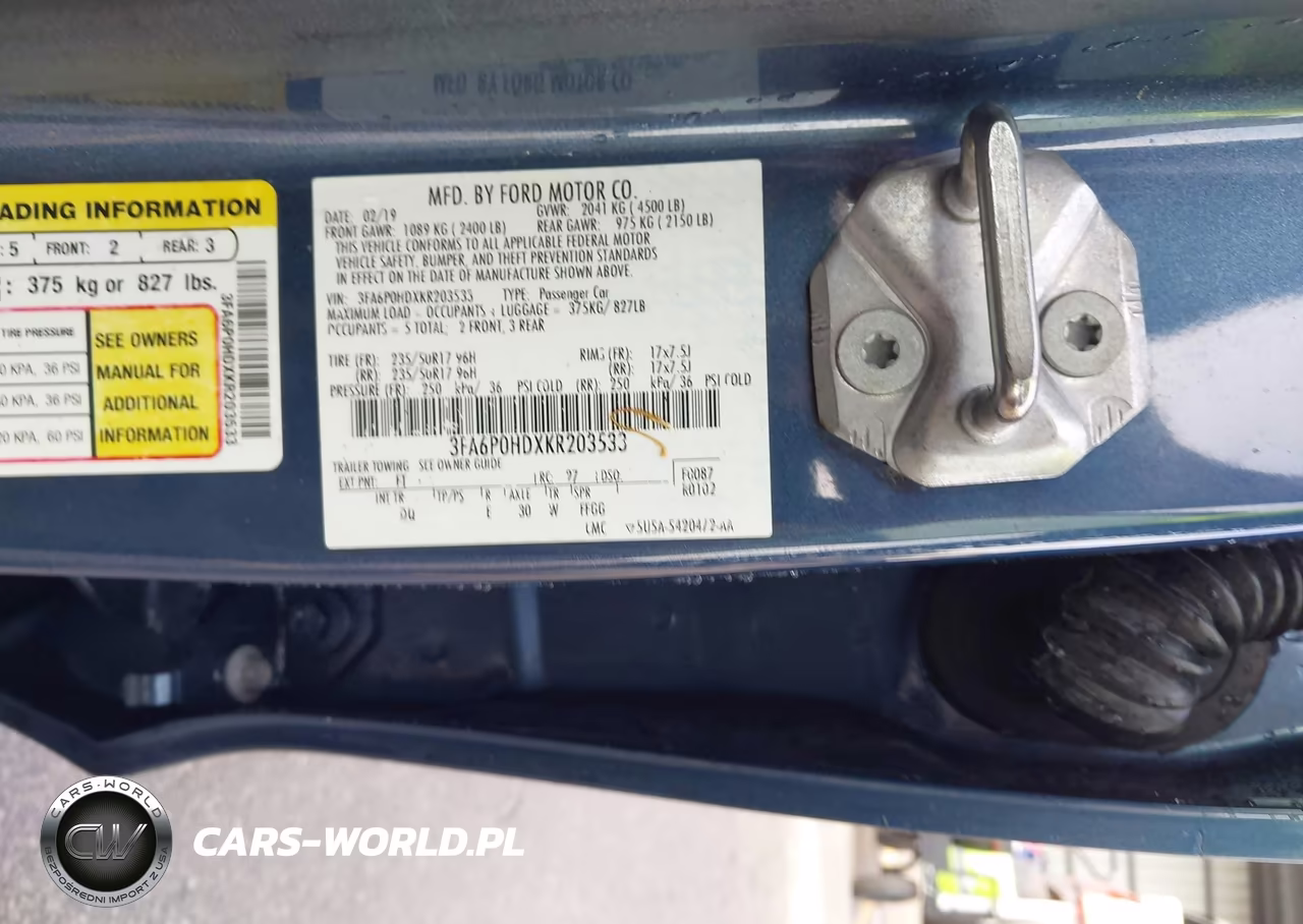 2019 Ford Fusion Se VIN:3FA6P0HDXKR203533 - 9
