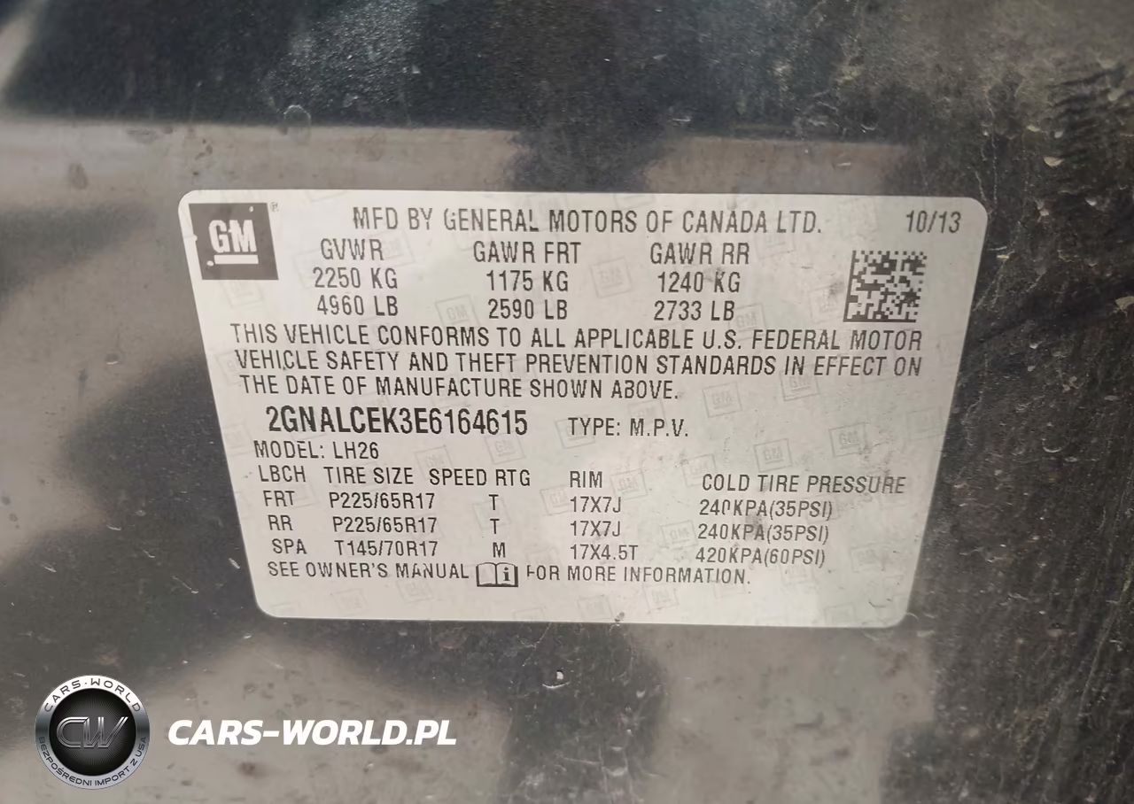 2014 Chevrolet Equinox Lt VIN:2GNALCEK3E6164615 - 9
