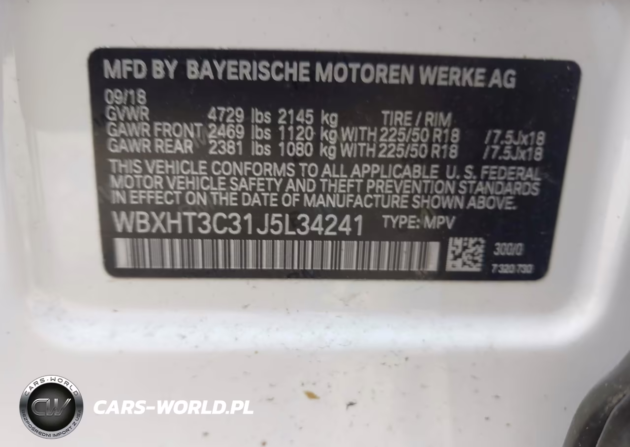 2018 BMW X1 xDrive28I VIN:WBXHT3C31J5L34241 - 9