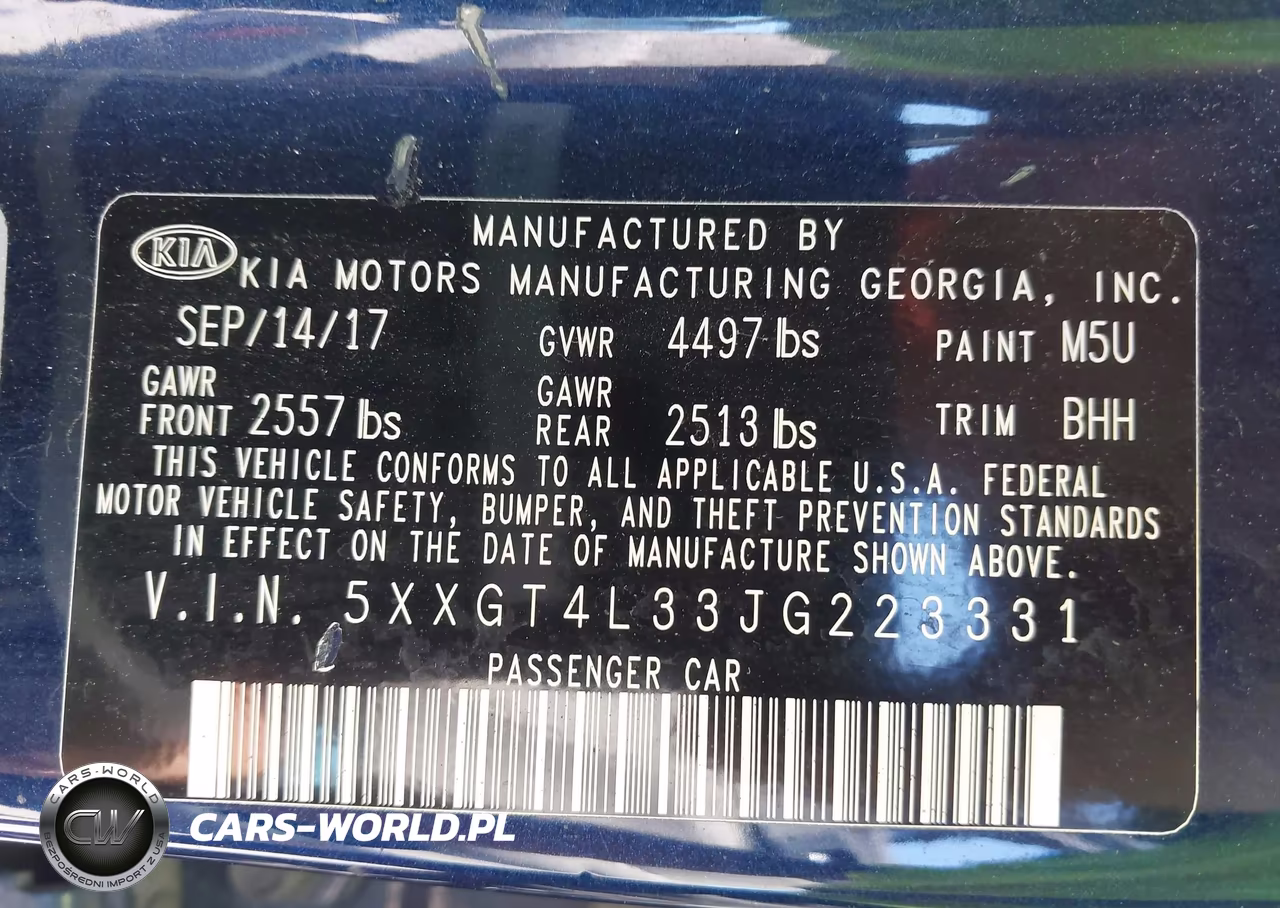 2018 Kia Optima Lx VIN:5XXGT4L33JG223331 - 9