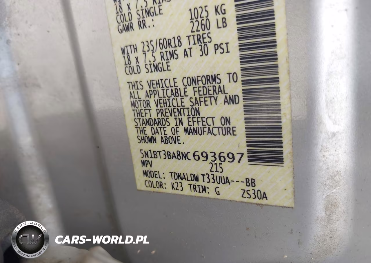 2022 Nissan Rogue Sv Fwd VIN:5N1BT3BA8NC693697 - 9