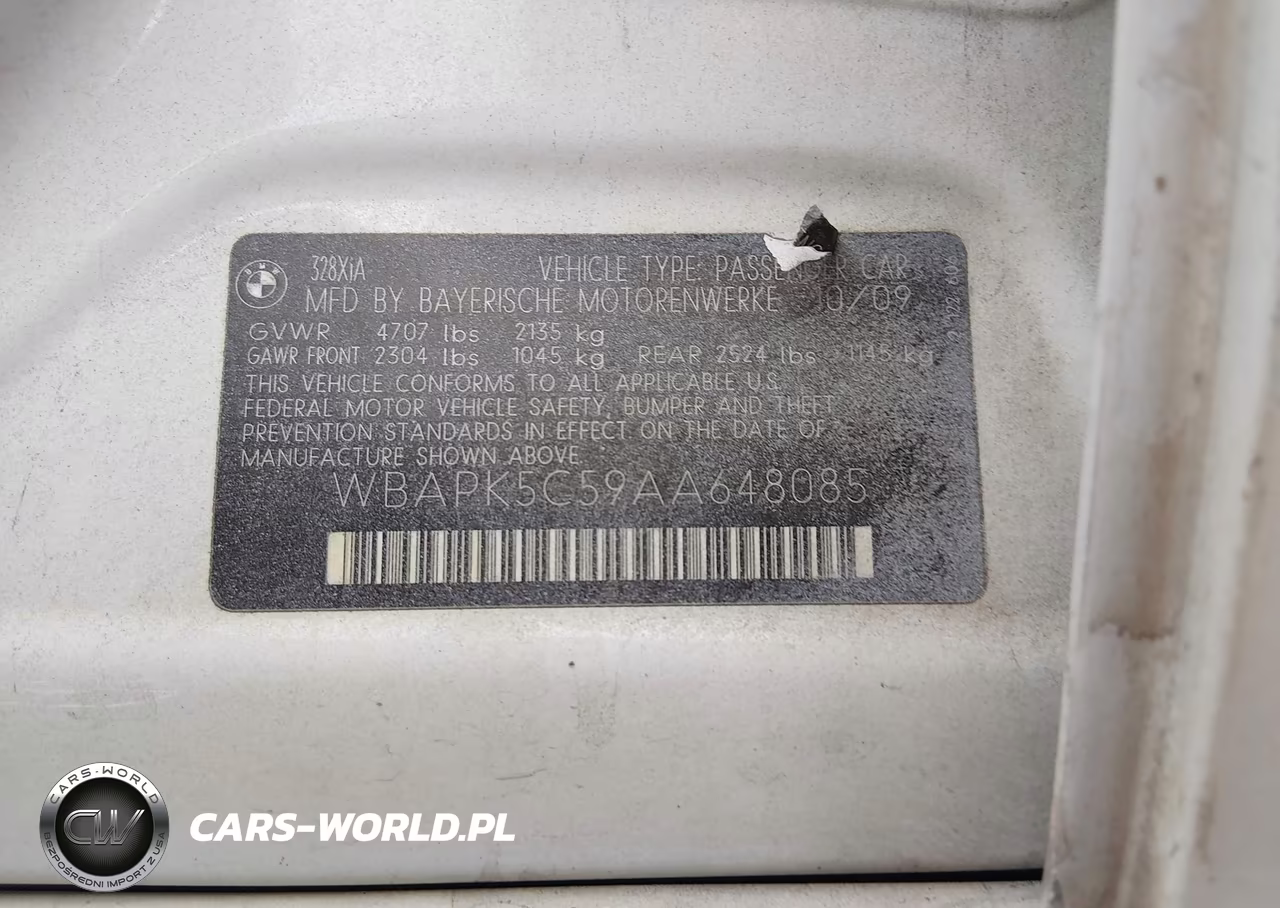 2010 BMW 328I xDrive VIN:WBAPK5C59AA648085 - 9
