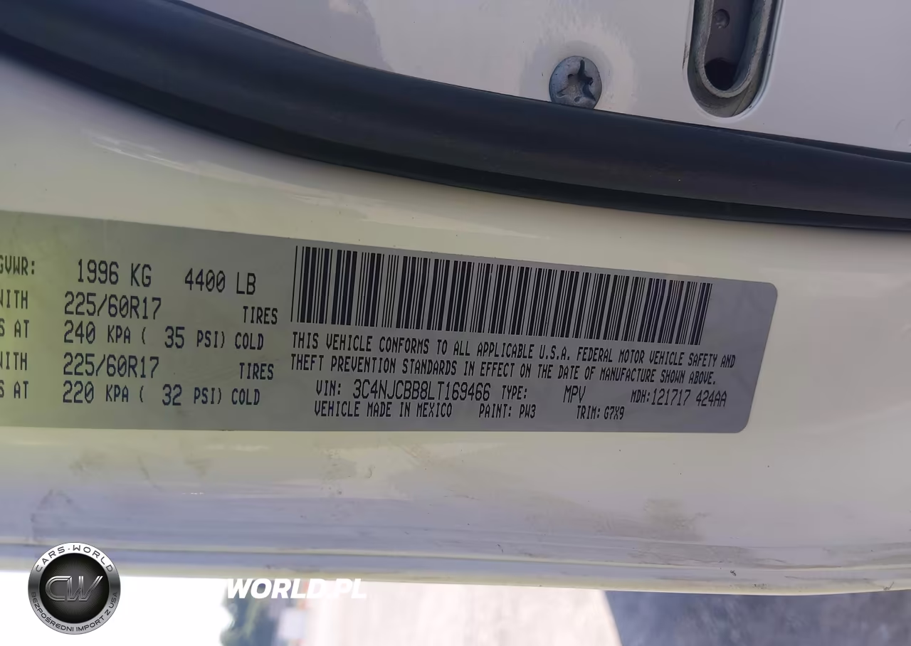 2020 Jeep Compass Sun And Wheel Fwd VIN:3C4NJCBB8LT169466 - 9