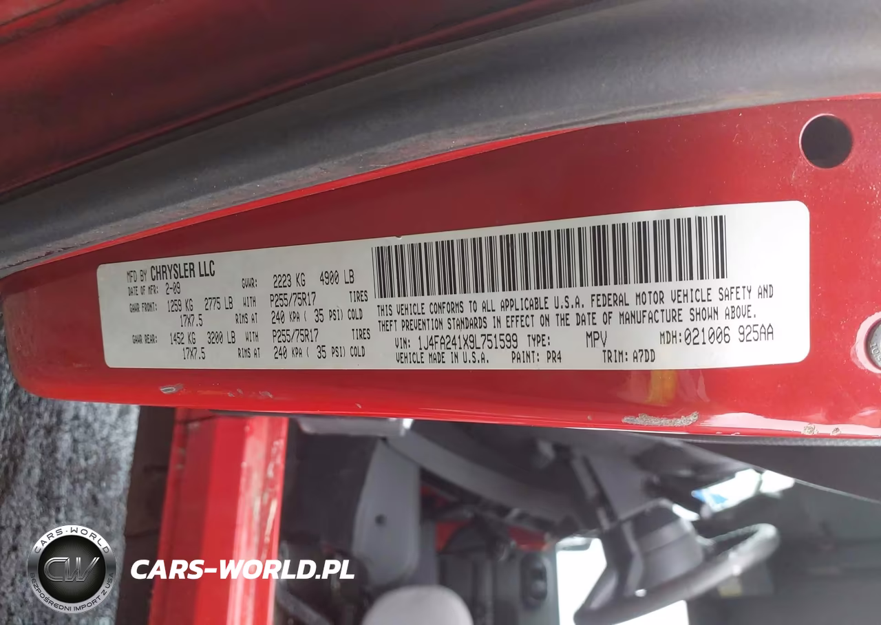 2009 Jeep Wrangler X VIN:1J4FA241X9L751599 - 9