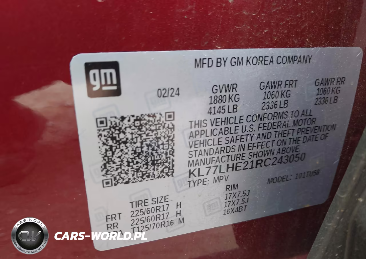 2024 Chevrolet Trax Fwd Lt VIN:KL77LHE21RC243050 - 9
