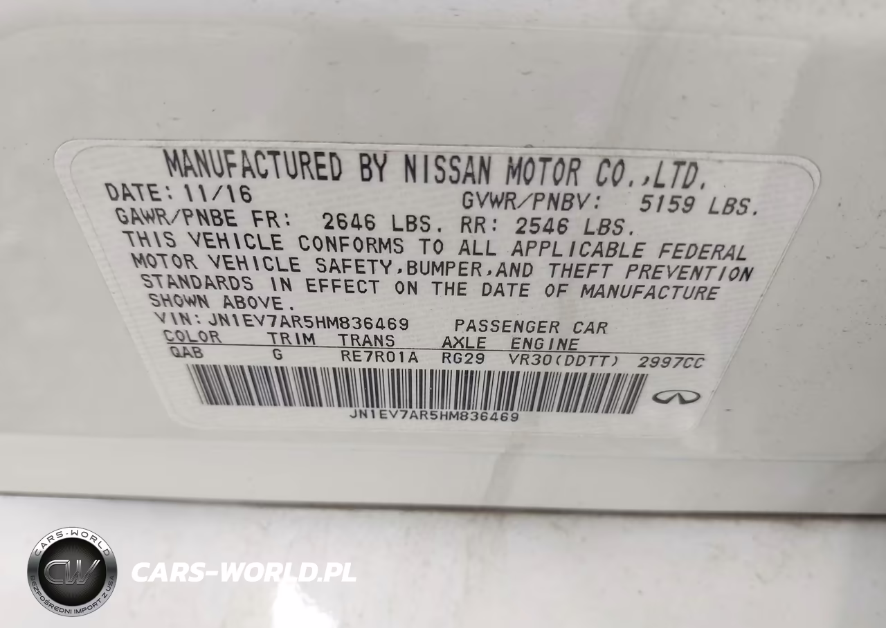 2017 Infiniti Q50 3.0T Premium VIN:JN1EV7AR5HM836469 - 9