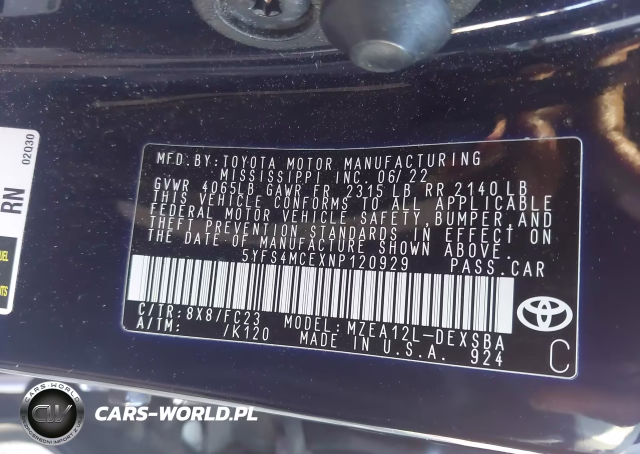 2022 Toyota Corolla Se VIN:5YFS4MCEXNP120929 - 9