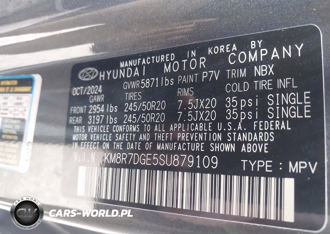 2025 Hyundai Palisade Calligraphy VIN:KM8R7DGE5SU879109 - 9