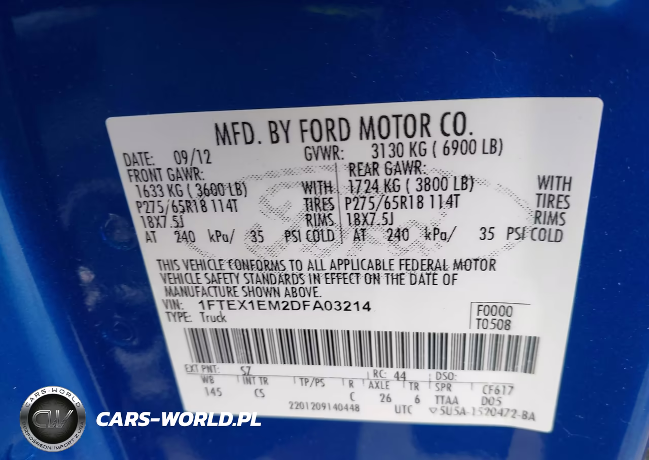 2013 Ford F-150 Stx VIN:1FTEX1EM2DFA03214 - 9
