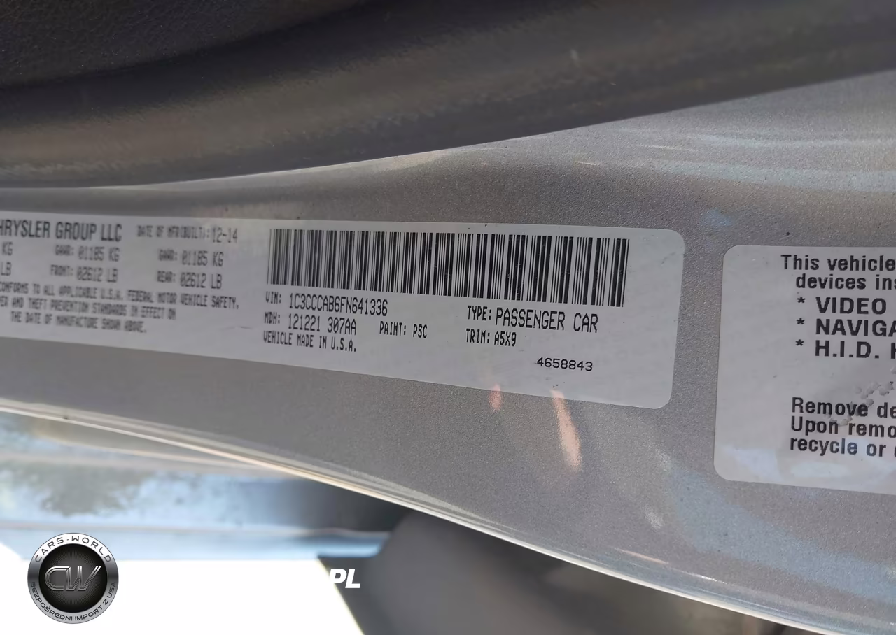 2015 Chrysler 200 Limited VIN:1C3CCCAB6FN641336 - 9