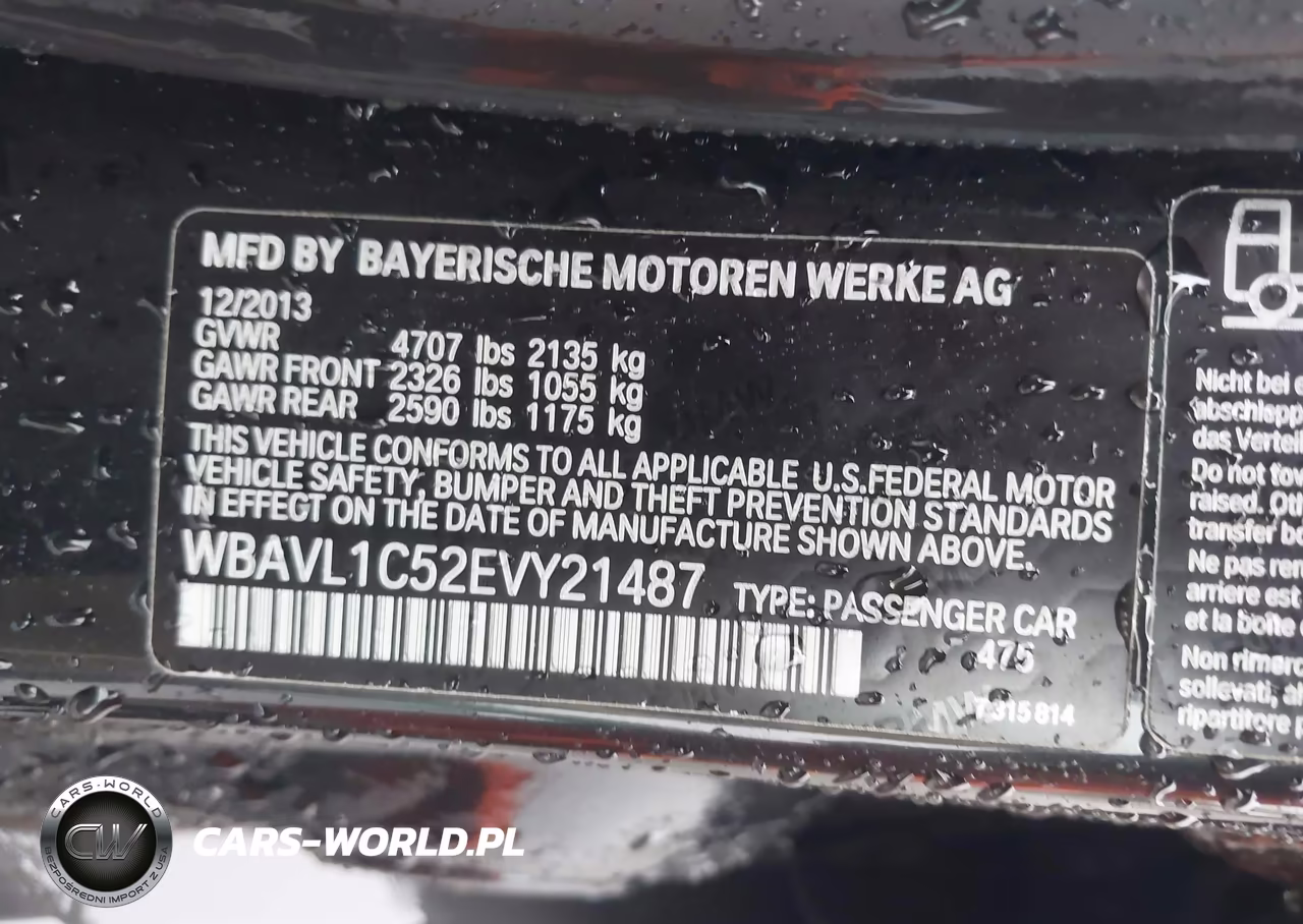 2014 BMW X1 xDrive28I VIN:WBAVL1C52EVY21487 - 9