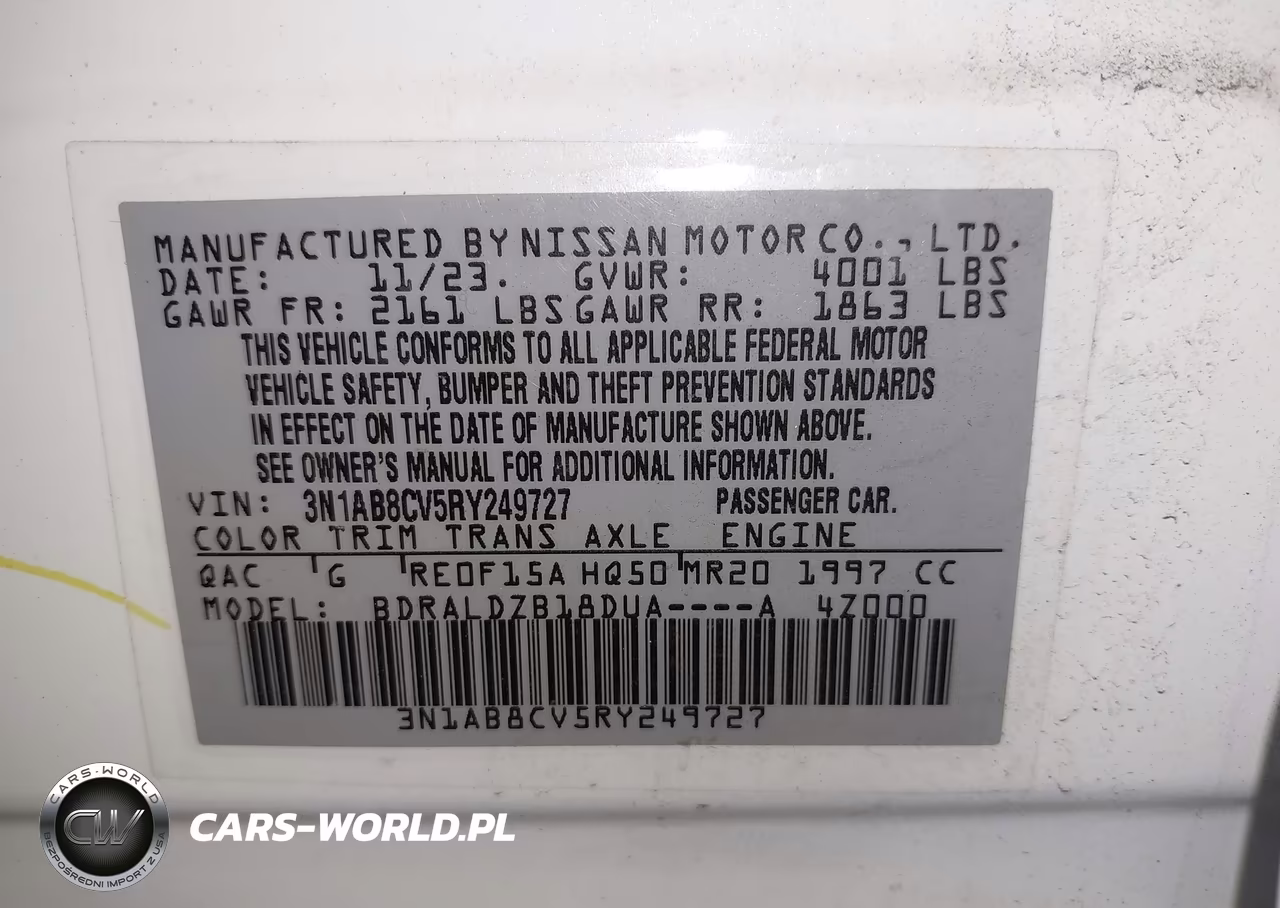 2024 Nissan Sentra Sv Xtronic Cvt VIN:3N1AB8CV5RY249727 - 9