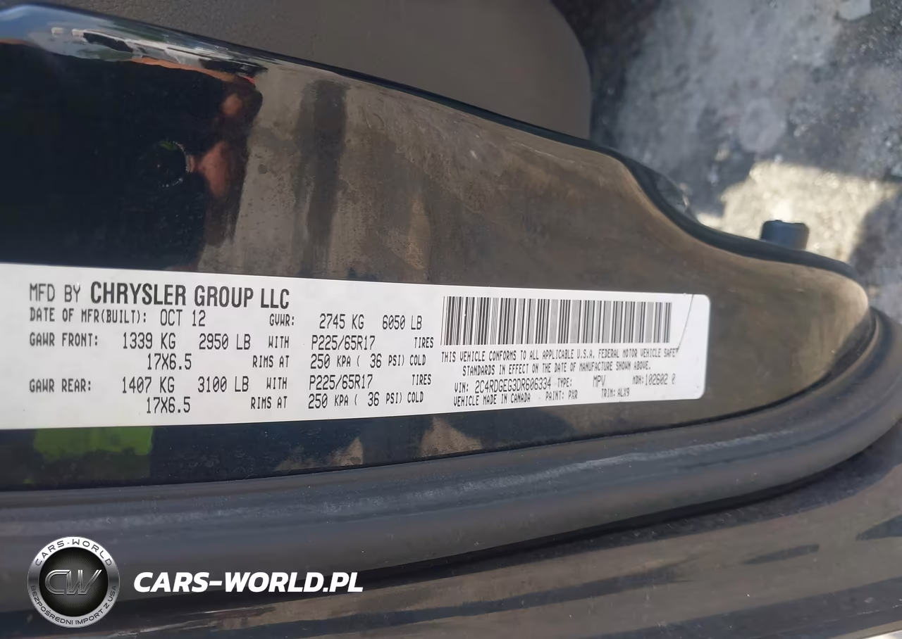 2013 Dodge Grand Caravan R-T VIN:2C4RDGEG3DR606334 - 9