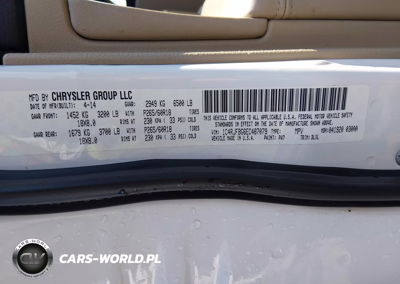 2014 Jeep Grand Cherokee Limited VIN:1C4RJFBG6EC487079 - 9