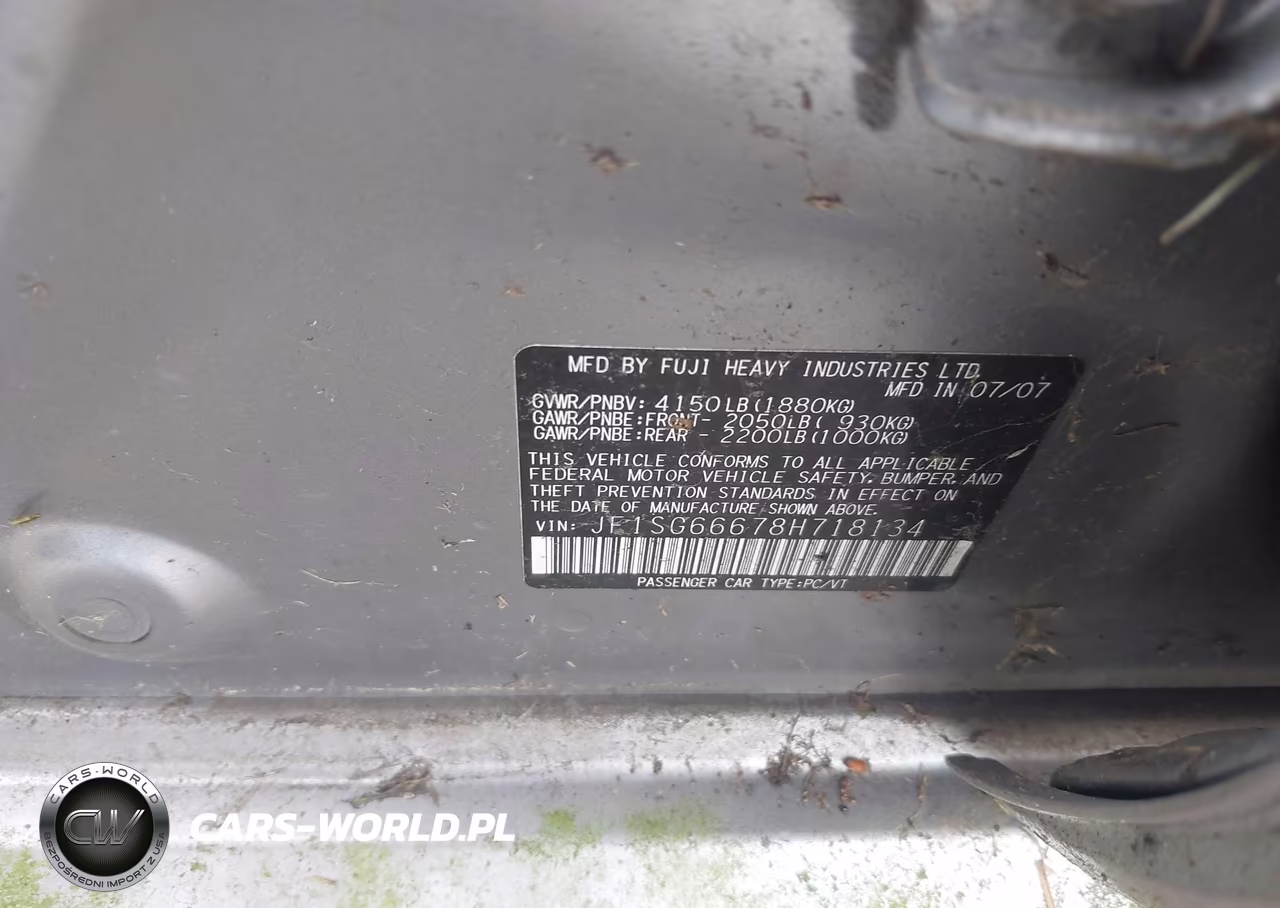 2008 Subaru Forester Sports 2.5X VIN:JF1SG66678H718134 - 9