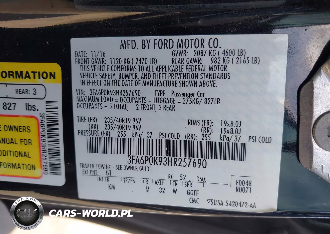 2017 Ford Fusion Titanium VIN:3FA6P0K93HR257690 - 9