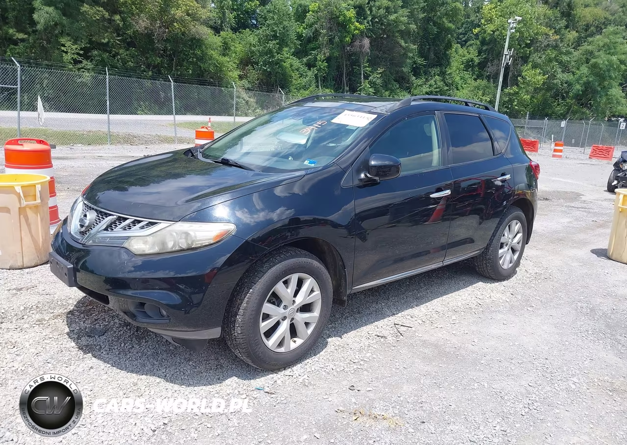 2012 Nissan Murano Sl VIN:JN8AZ1MW1CW218632 - 2