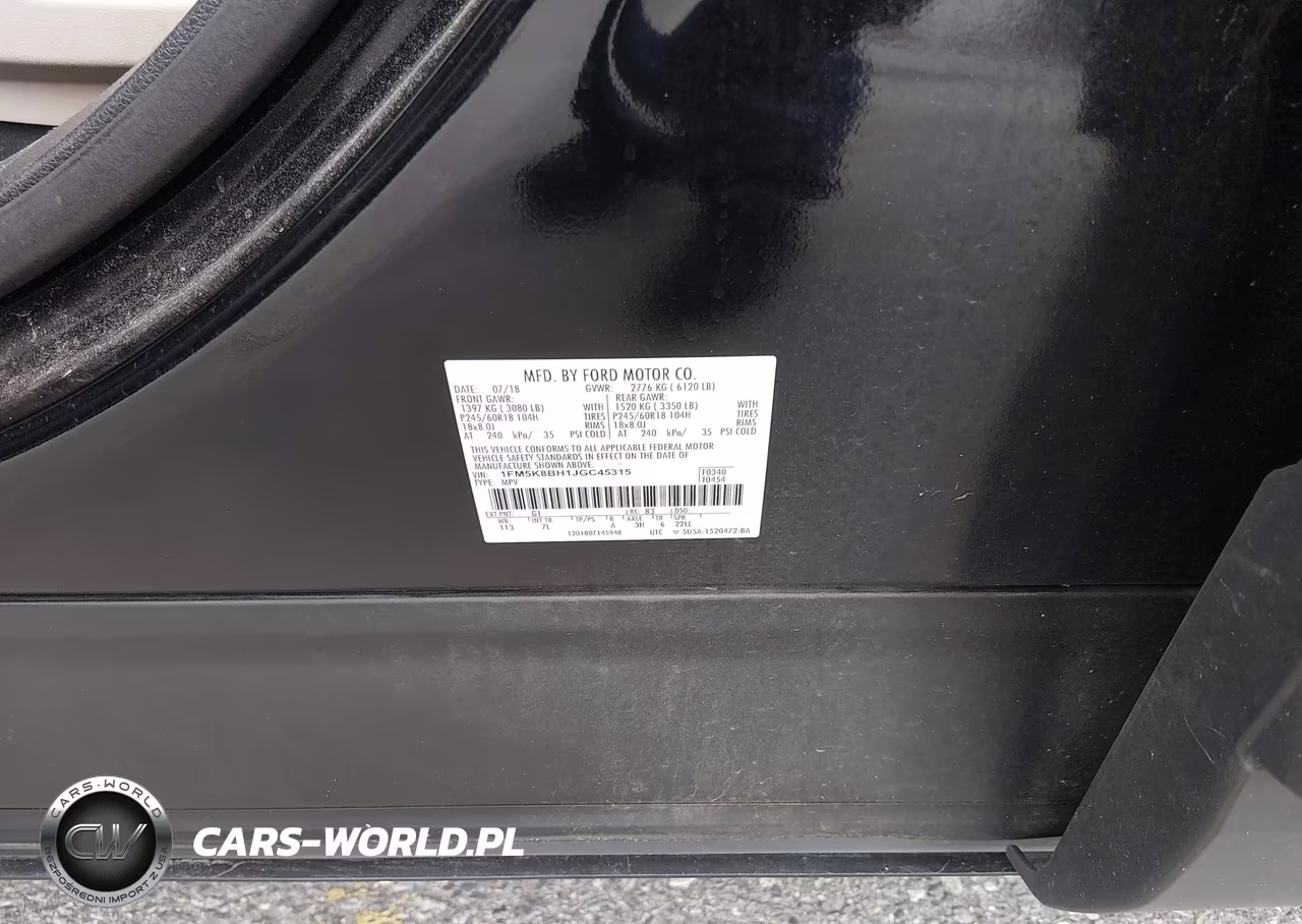 2018 Ford Explorer VIN:1FM5K8BH1JGC45315 - 9
