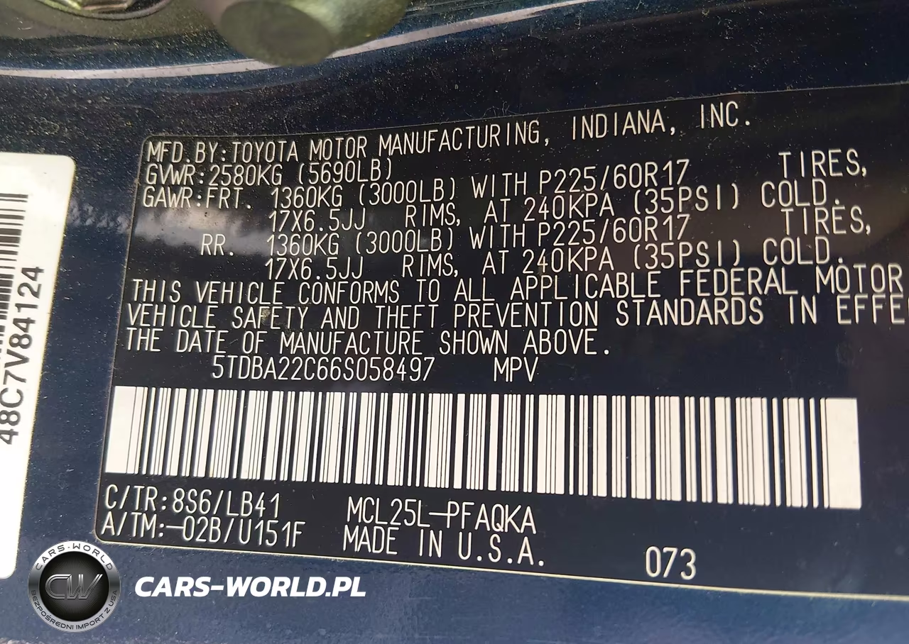 2006 Toyota Sienna Xle Limited VIN:5TDBA22C66S058497 - 9