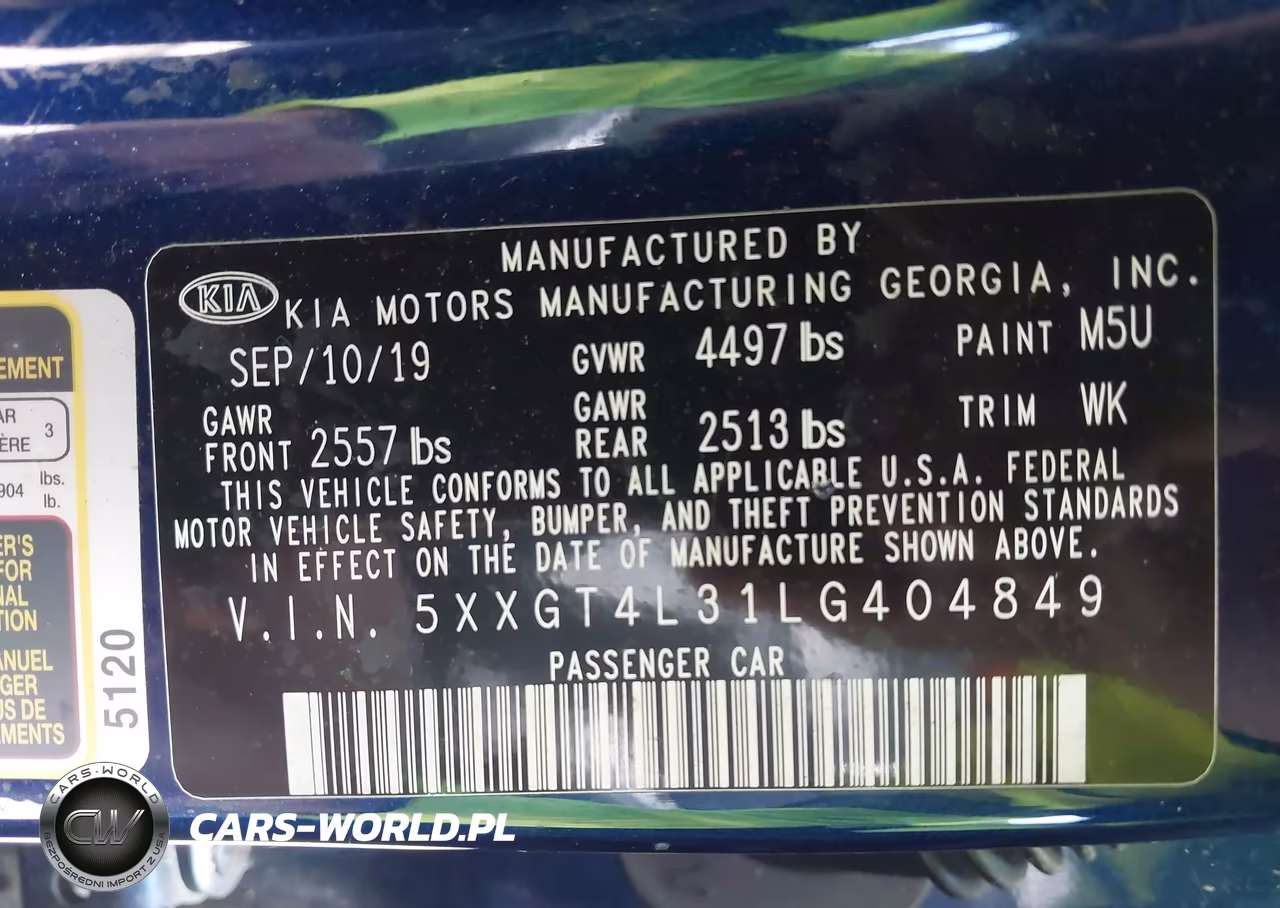 2020 Kia Optima Lx VIN:5XXGT4L31LG404849 - 9