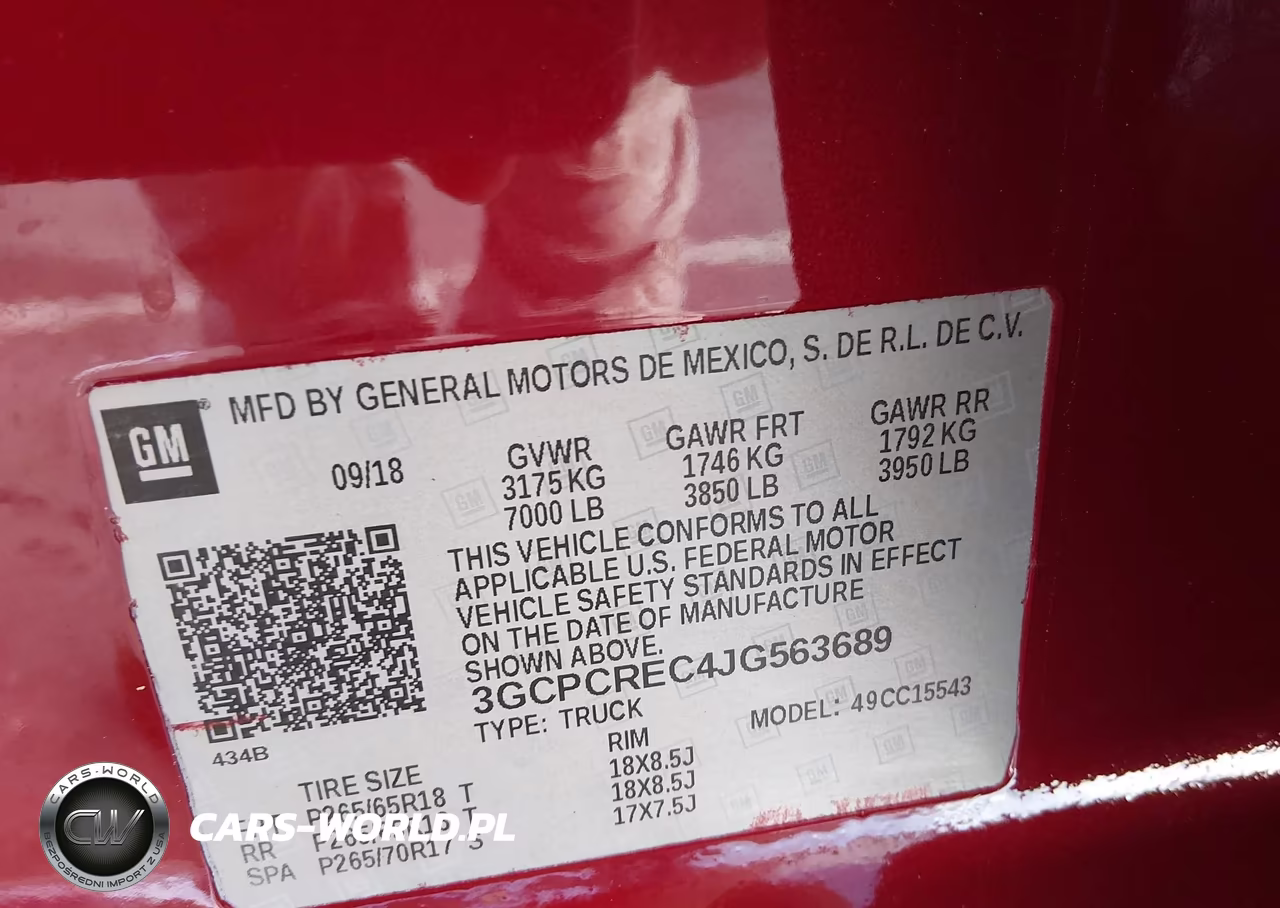 2018 Chevrolet Silverado 1500 1Lt VIN:3GCPCREC4JG563689 - 9