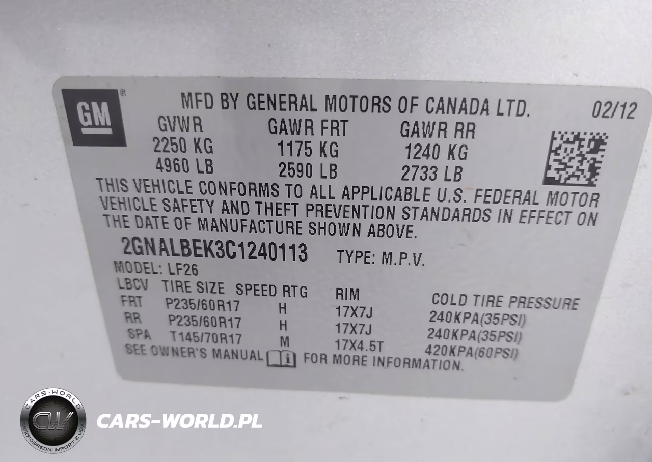 2012 Chevrolet Equinox Ls VIN:2GNALBEK3C1240113 - 9