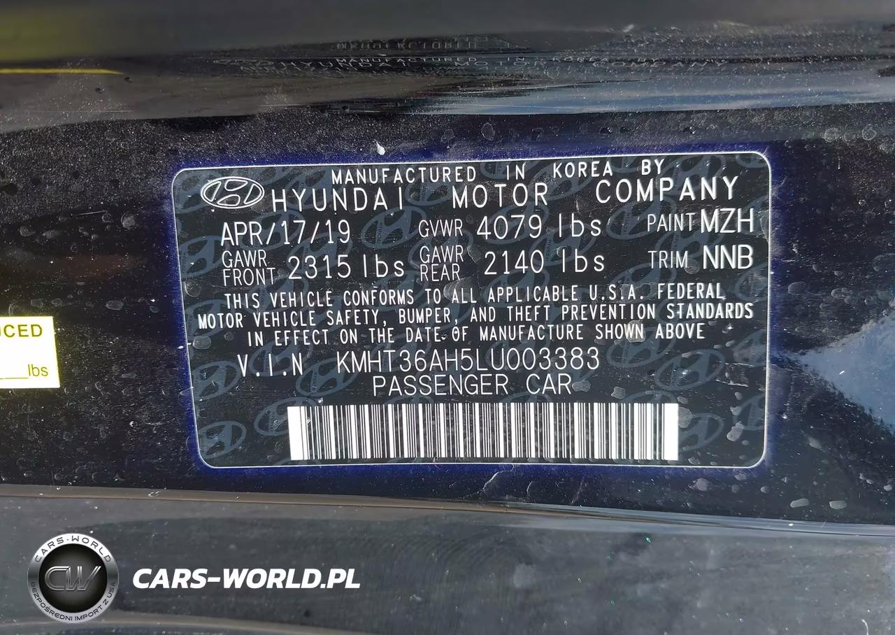 2020 Hyundai Veloster N VIN:KMHT36AH5LU003383 - 9