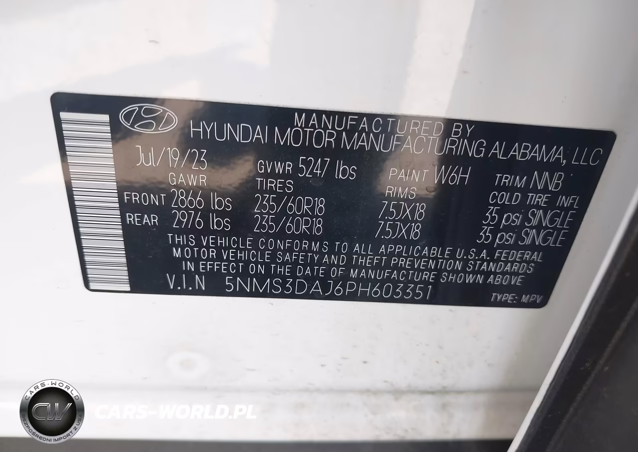 2023 Hyundai Santa Fe Sel VIN:5NMS3DAJ6PH603351 - 9