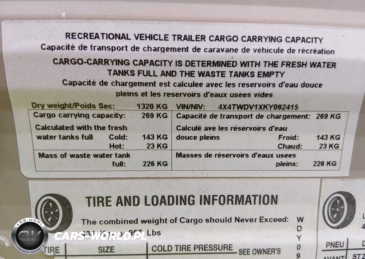 2019 Forest River Wildwood VIN:4X4TWDV1XKY092415 - 9