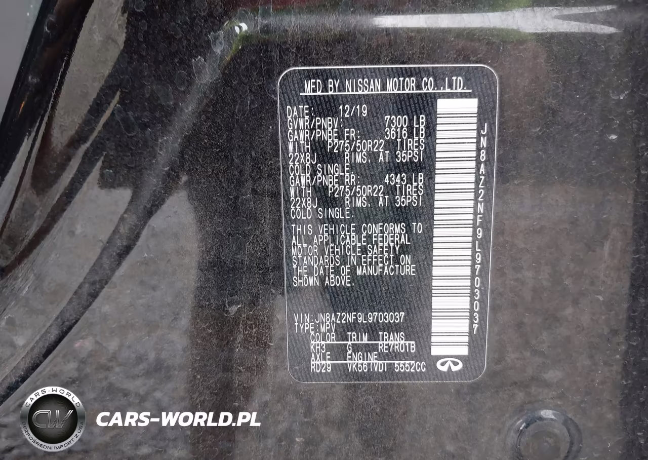 2020 Infiniti Qx80 Luxe VIN:JN8AZ2NF9L9703037 - 9