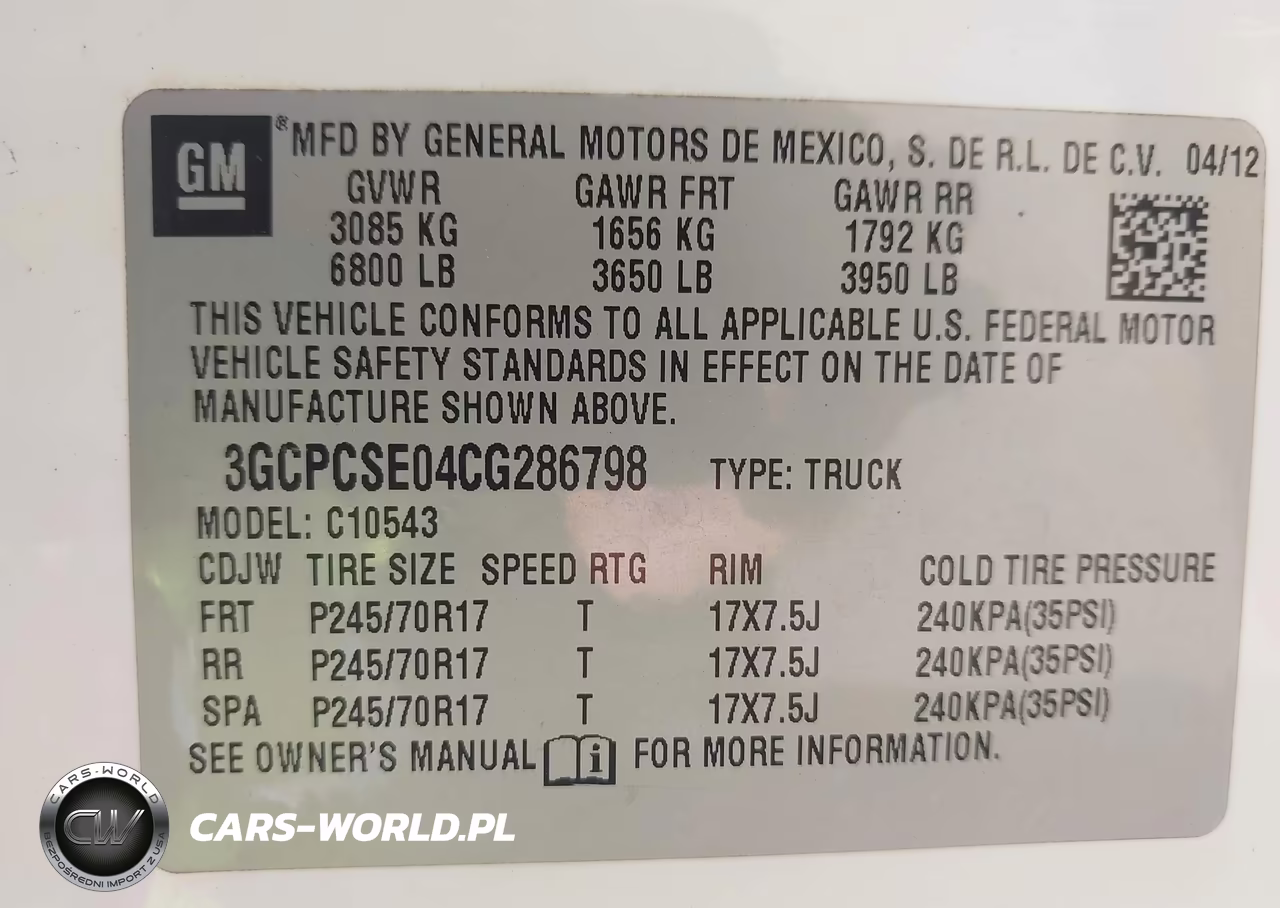 2012 Chevrolet Silverado 1500 Lt VIN:3GCPCSE04CG286798 - 9